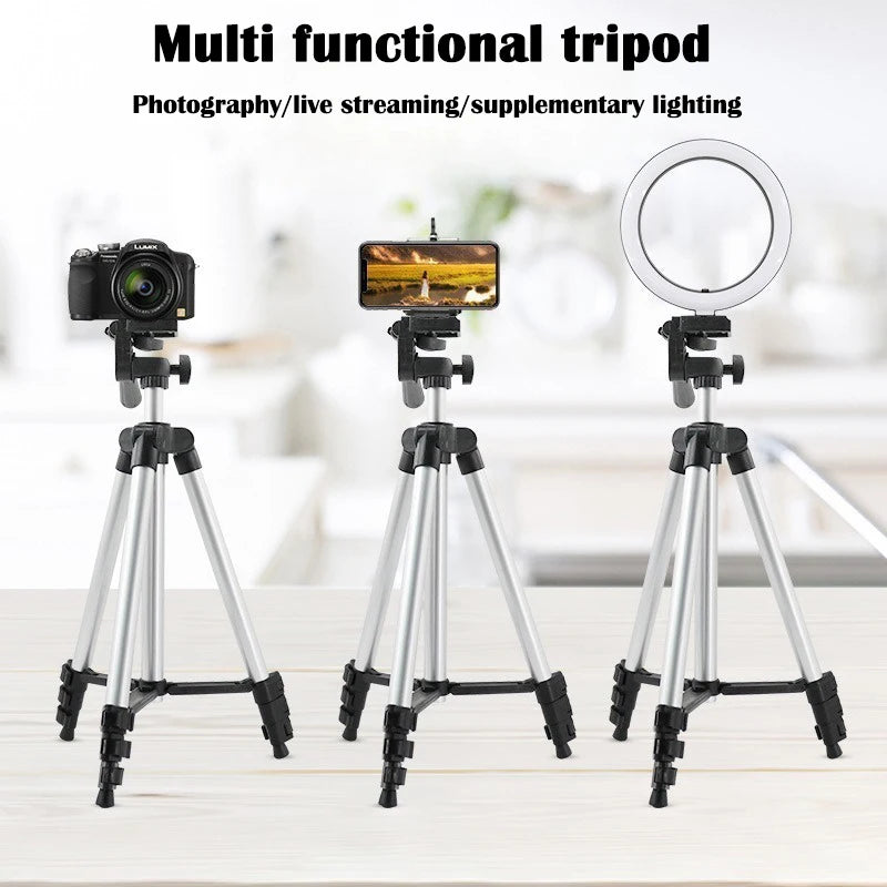 Phone Tripod Stand With Bluetooth Remote