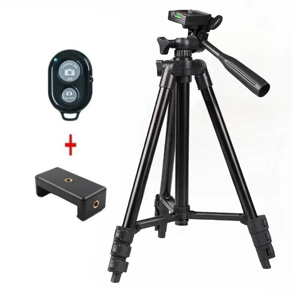 Phone Tripod Stand With Bluetooth Remote
